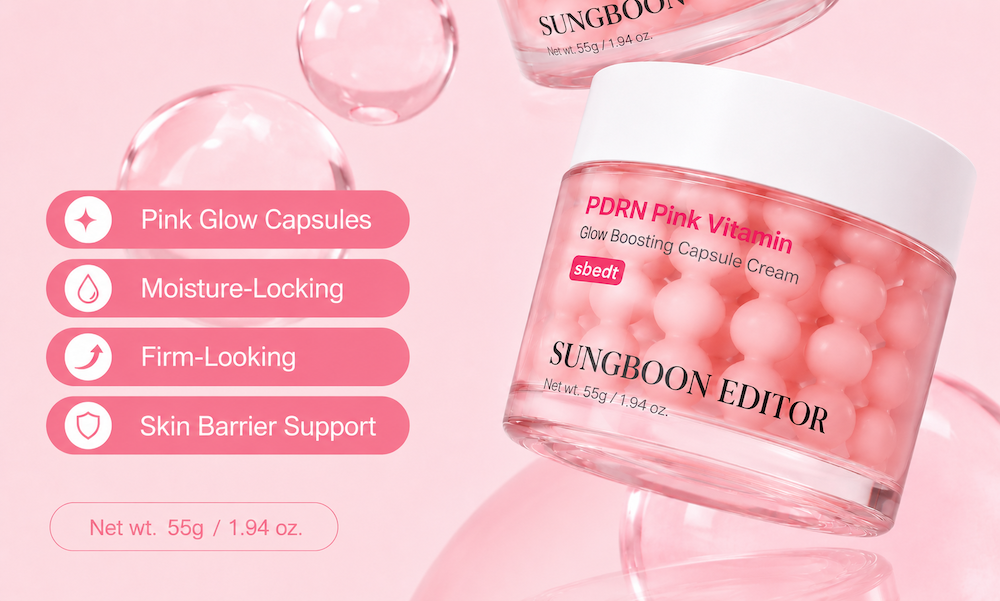 [SUNGBOON EDITOR] PDRN Pink Vitamin Glow Boosting Capsule Cream 55g image 4
