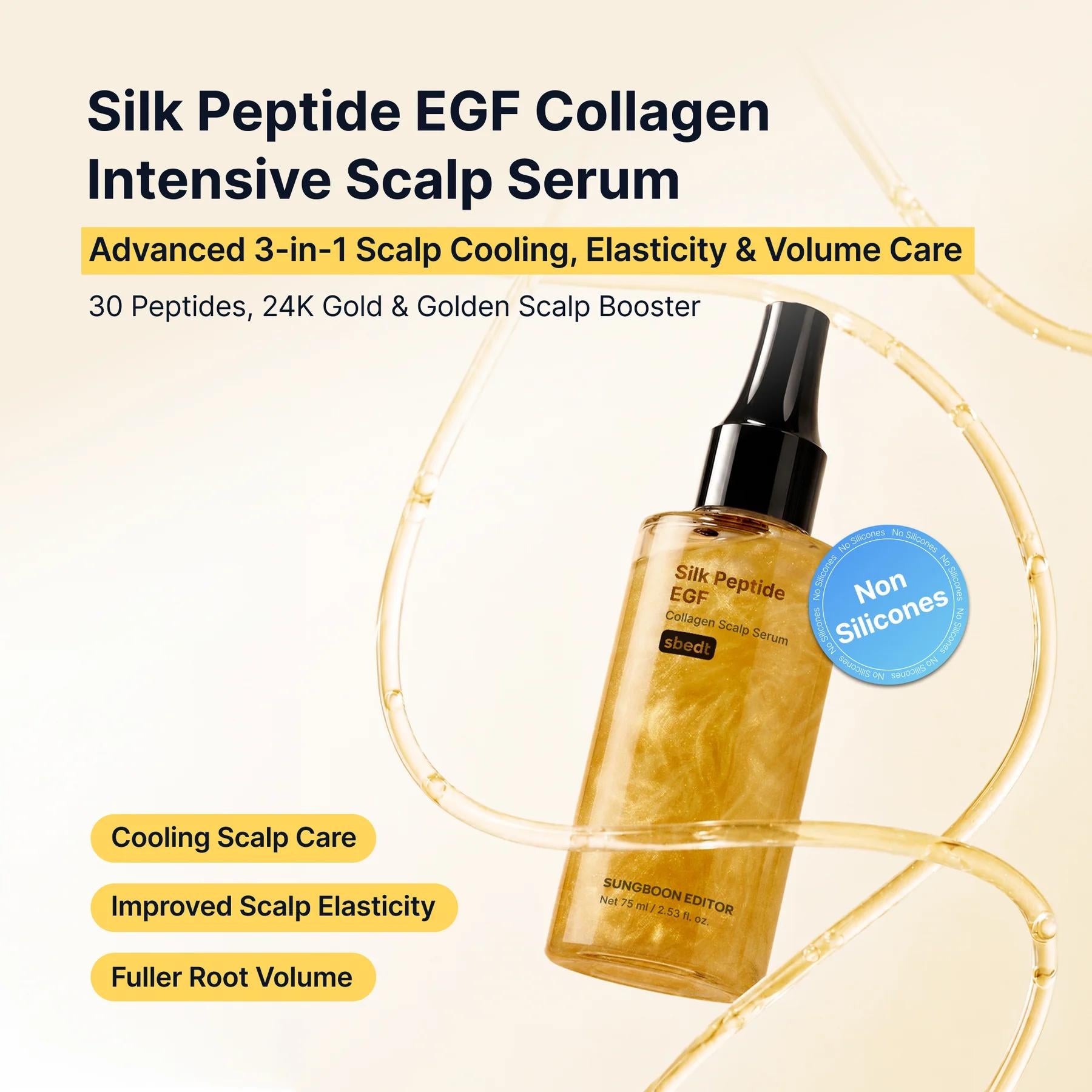 [SUNGBOON EDITOR] Silk Peptide EGF Collagen Scalp Serum 75ml image 2