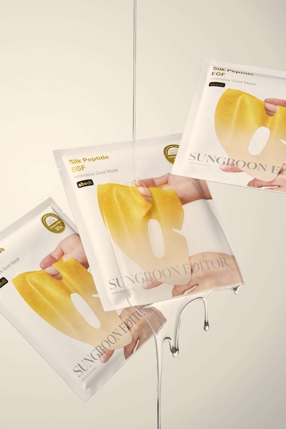 [SUNGBOON EDITOR]Silk Peptide EGF Intensive Gold Mask 37g*4ea image 5