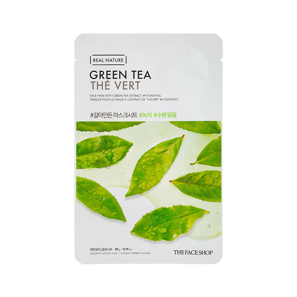 [The face shop] REAL NATURE FACE MASK GREEN TEA 1pc