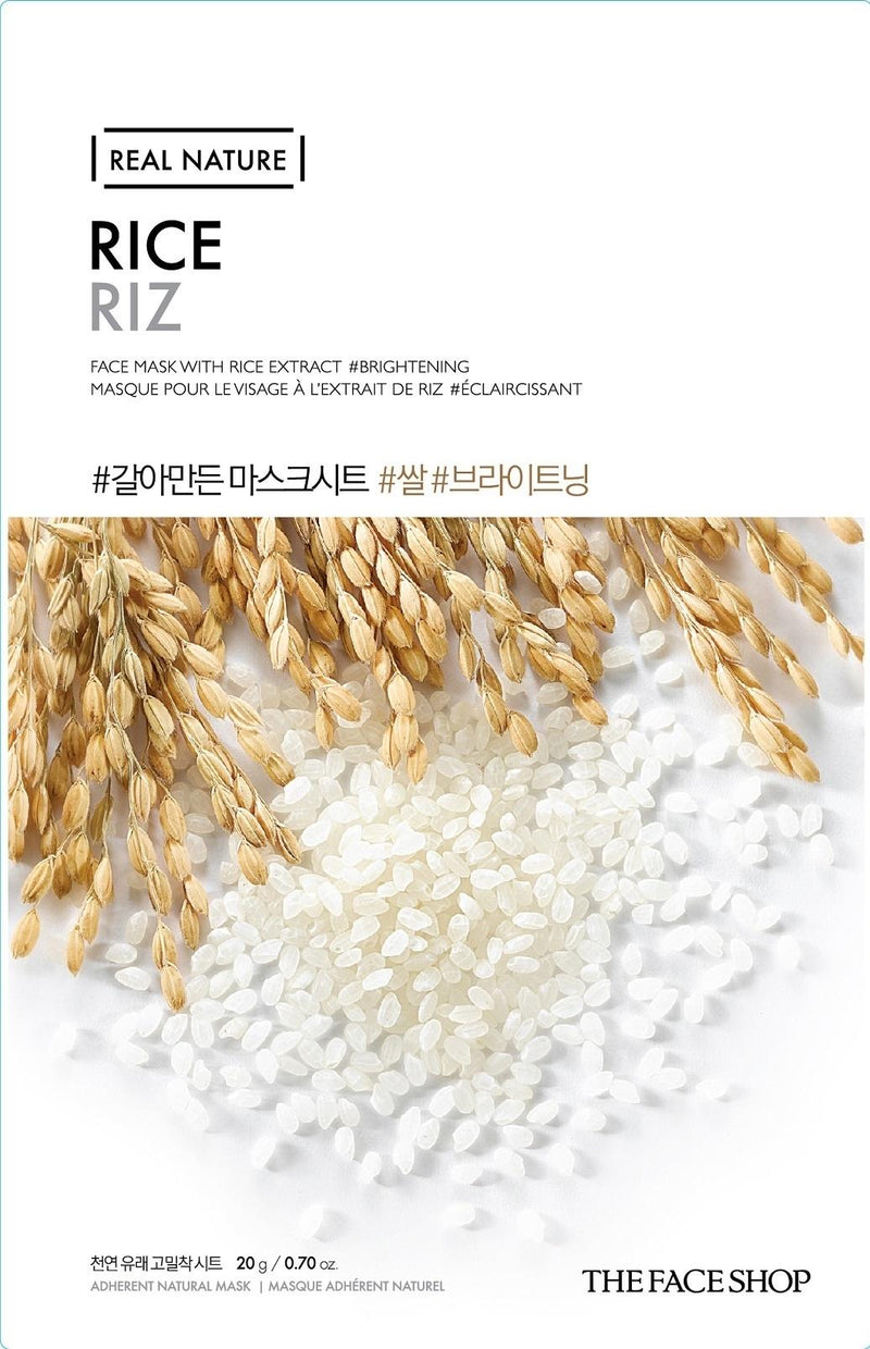 [Thefaceshop] REAL NATURE FACE MASK RICE 1pc-Luxiface.com