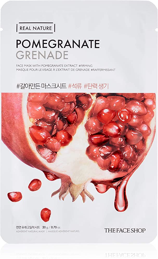 [ThefaceShop] REAL NATURE MASK SHEET POMEGRANATE 1pc-Luxiface.com