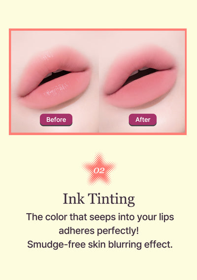 [Tiptoe] Blurlet Sorbet Tint 4ml - 6 Colors-Luxiface.com