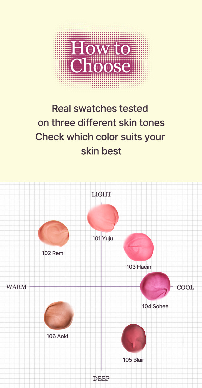 [Tiptoe] Blurlet Sorbet Tint 4ml - 6 Colors-Luxiface.com