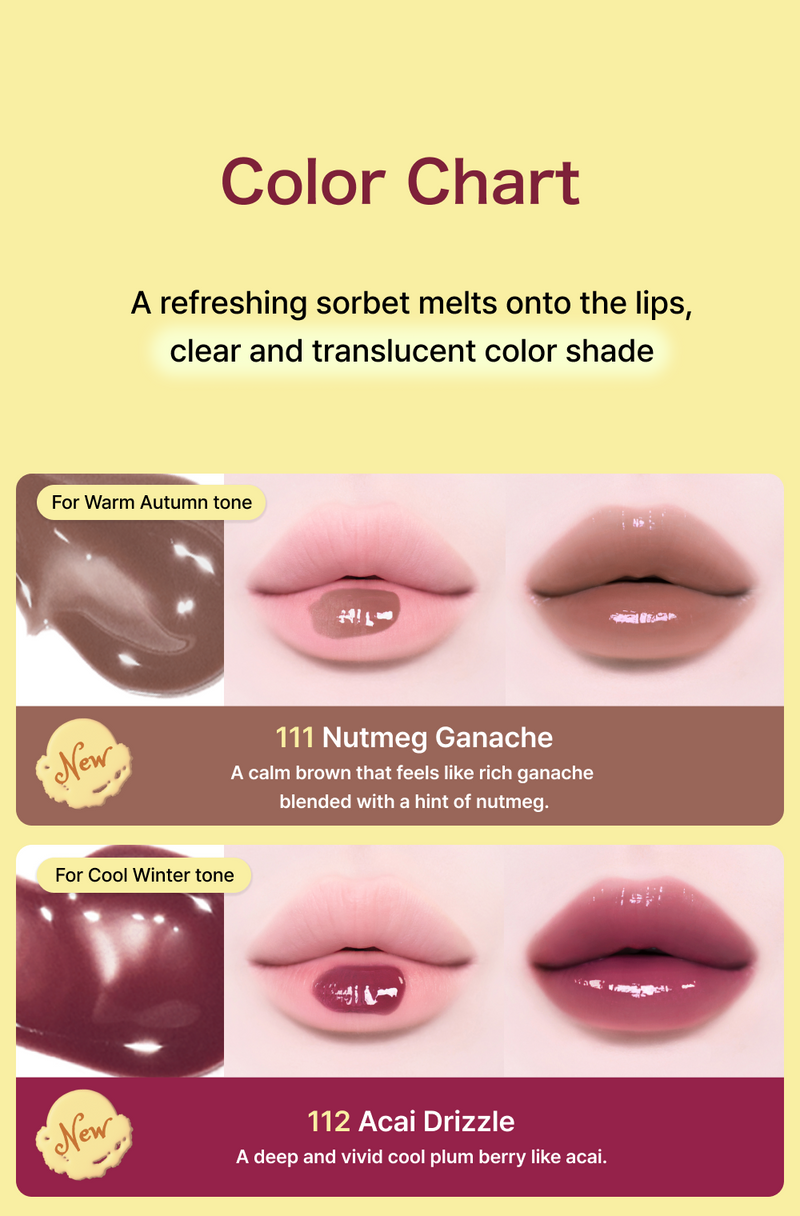 [Tiptoe] Glowit Sorbet Tint 4.5ml - 12 Colors-Luxiface.com