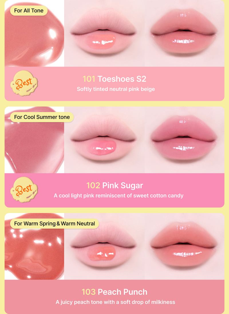 [Tiptoe] Glowit Sorbet Tint 4.5ml - 12 Colors-Luxiface.com