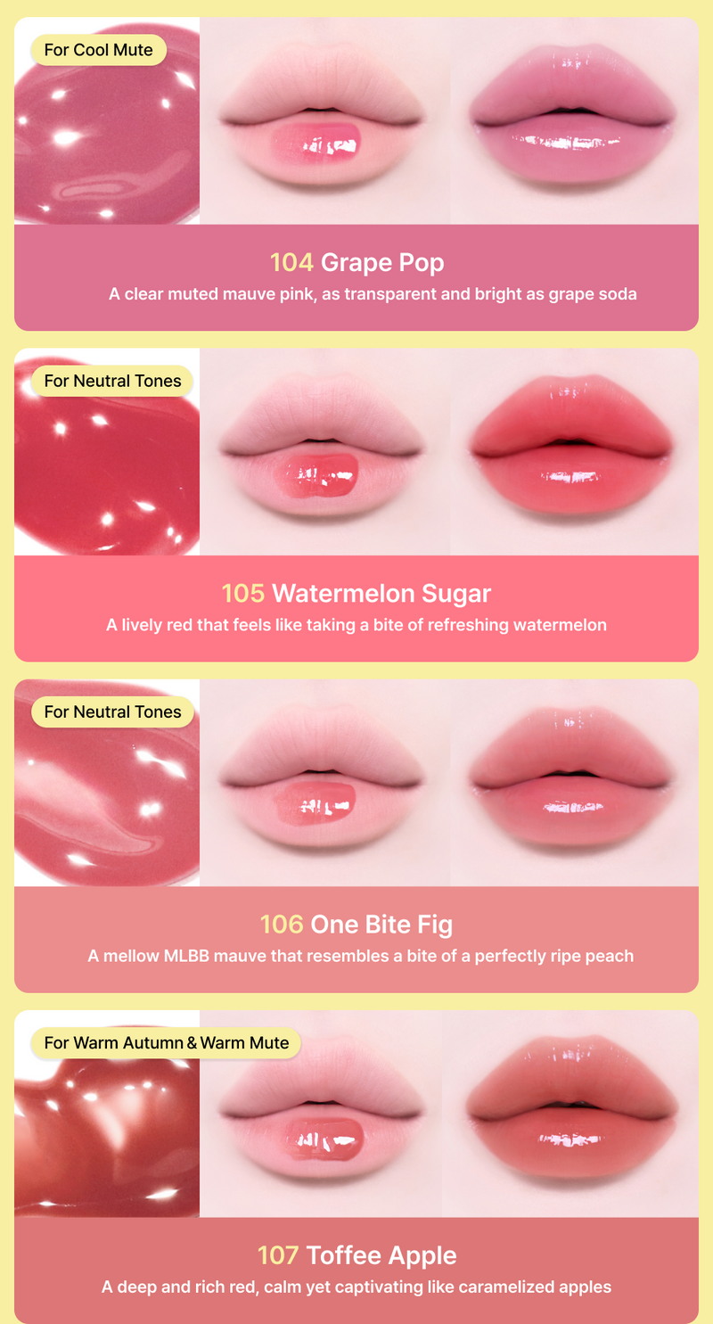 [Tiptoe] Glowit Sorbet Tint 4.5ml - 12 Colors-Luxiface.com