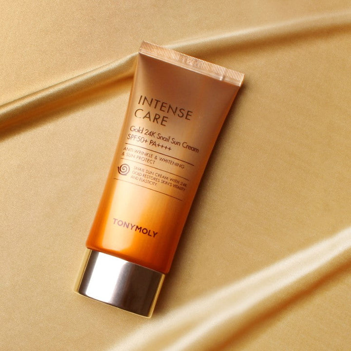 tonymoly] Intense Care Gold24K Snail Sun Cream SPF50+ PA++++ 50ml