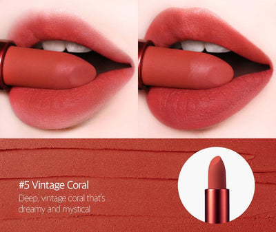 [TooCoolForSchool] Artclass Lip Velour #5 Vintage Coral 3.5g-TooCoolForSchool-Luxiface