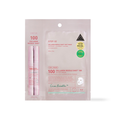 [VT Cosmetics] COLLAGEN Reedles Shot 100hL 2 STEP MASK-Luxiface.com