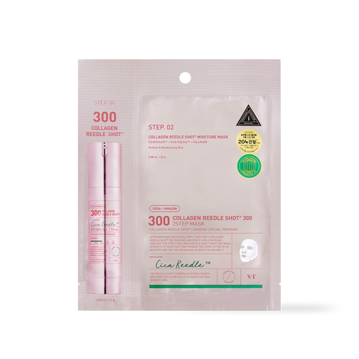 [VT Cosmetics] COLLAGEN Reedles Shot 300hL 2 STEP MASK