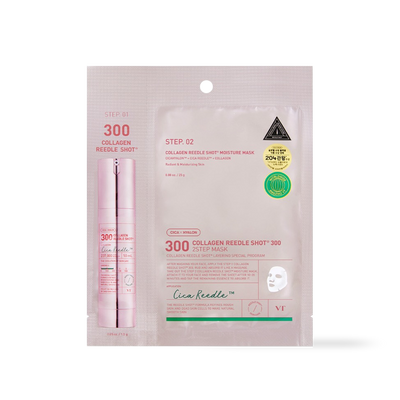 [VT Cosmetics] COLLAGEN Reedles Shot 300hL 2 STEP MASK-Luxiface.com
