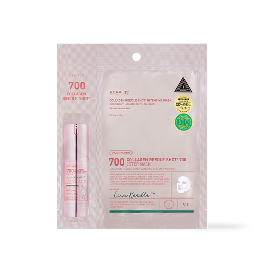 [VT Cosmetics] COLLAGEN Reedles Shot 700hL 2 STEP MASK