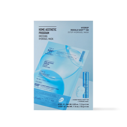 [VT Cosmetics] HYDROP Reedle Shot 100hl 2STEP Hydrogel Mask - 2Type
