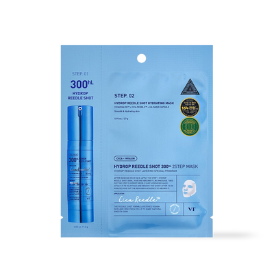 [VT Cosmetics] HYDROP Reedles Shot 300hL 2 STEP MASK-Luxiface.com