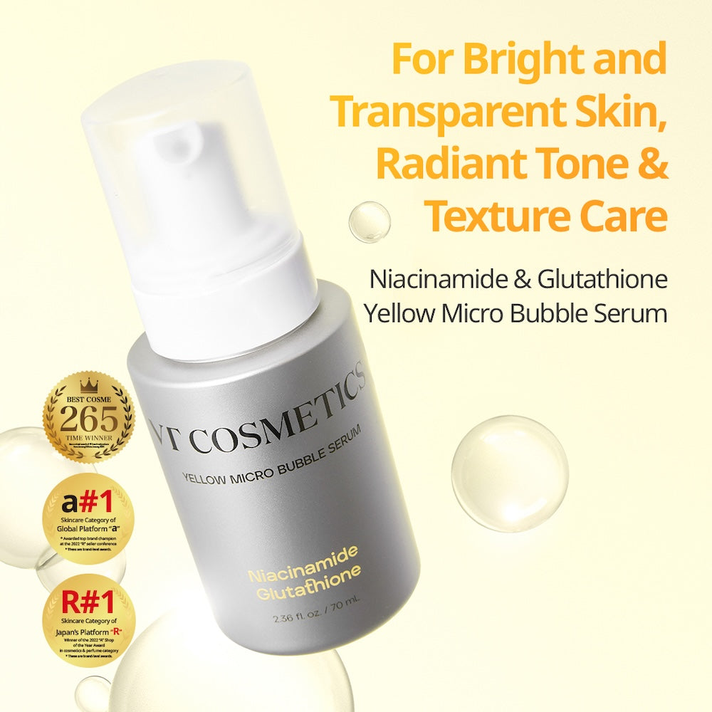 [VT Cosmetics] Niacinamide Glutathione Yellow Micro Bubble Serum 70ml image 1