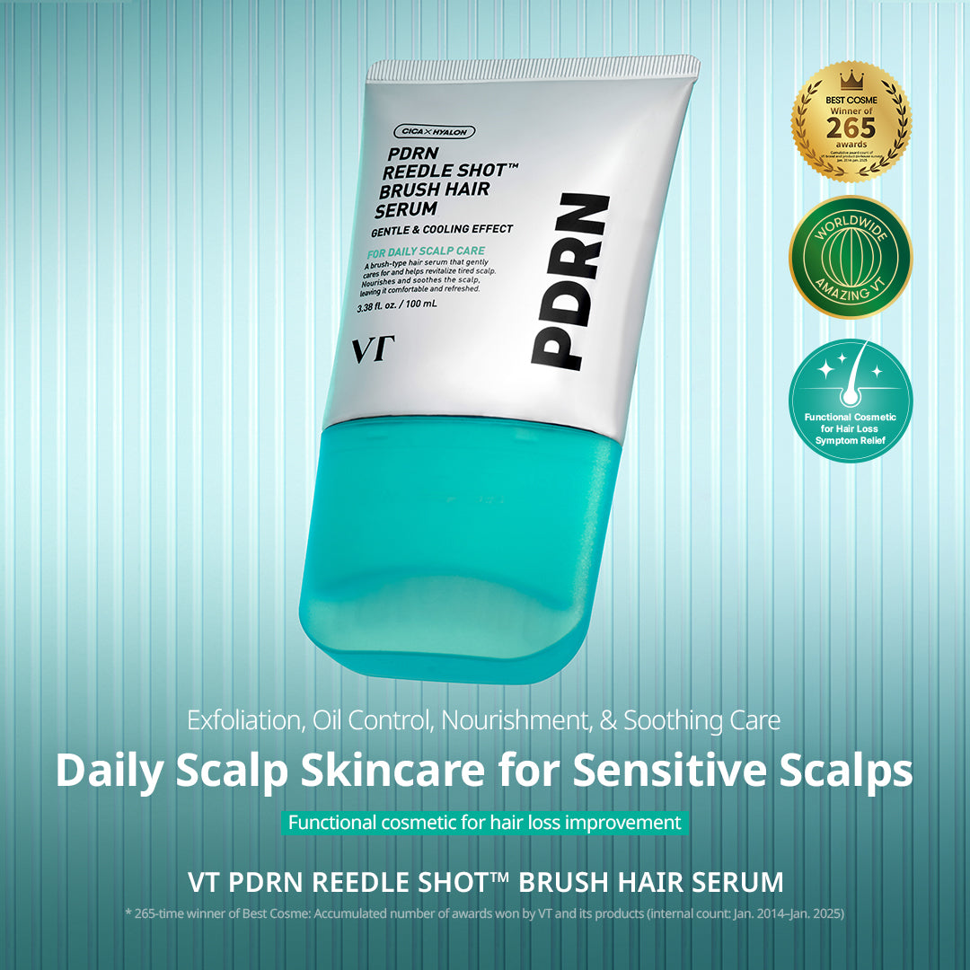 [VT Cosmetics] PDRN Reedle Shot Brush Hair Serum 100ml image 3