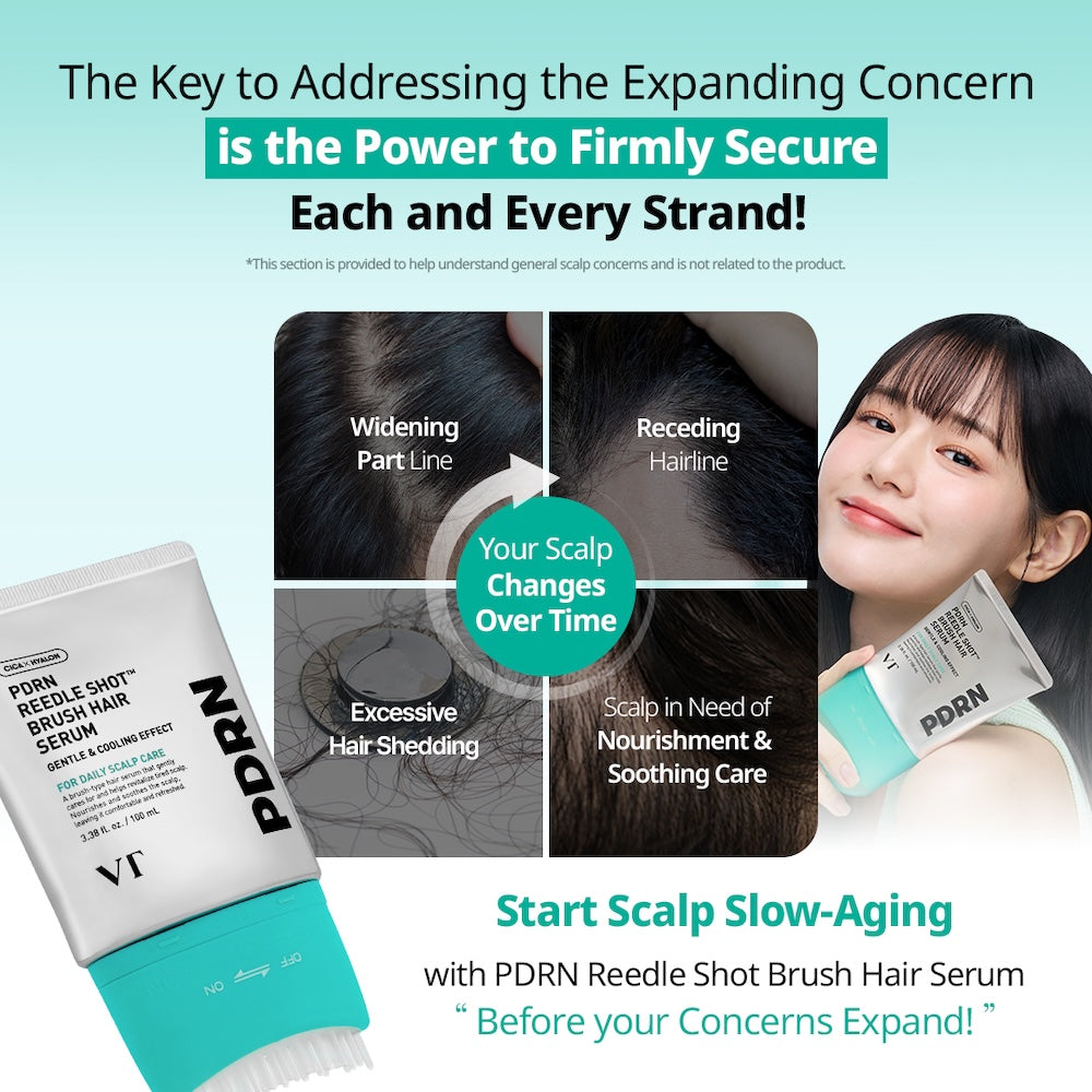 [VT Cosmetics] PDRN Reedle Shot Brush Hair Serum 100ml image 7