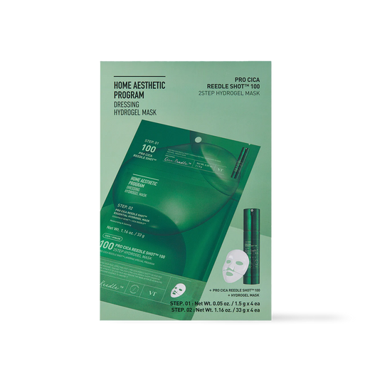 [VT Cosmetics] PRO CICA Reedle Shot 100 2STEP Hydrogel Mask 4ea