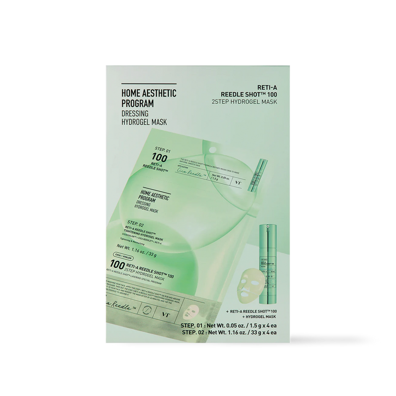 [VT Cosmetics] RETI-A Reedle Shot 100 2STEP Hydrogel Mask 4ea-Luxiface.com