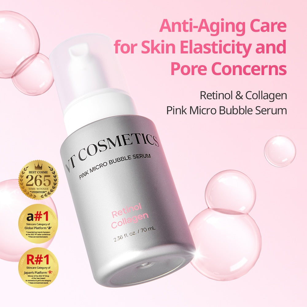[VT Cosmetics] Retinol Collagen Pink Micro Bubble Serum 70ml image 3