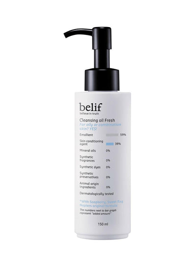 [Belif] Cleansing oil fresh 150 ml-Cleansing Oil-Belif-150ml-Luxiface