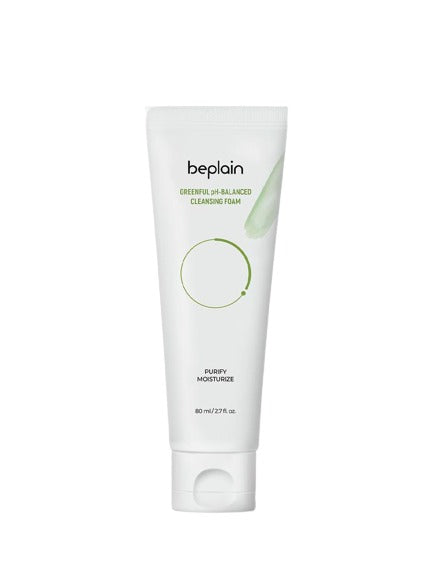 [Beplain] Greenful pH-Balanced Cleansing Foam 80ml-Foaming Cleanser-Beplain-Luxiface