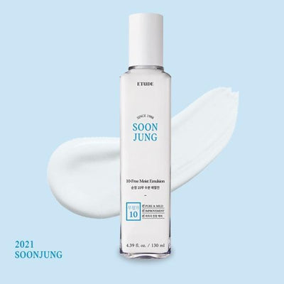[Etude House] SoonJung 10 Free Moist Emulsion 130ml (21AD)-Emulsion-EtudeHouse-130ml-Luxiface