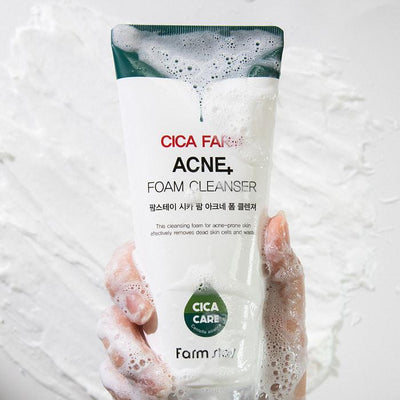 [Farmstay] Cica Farm Acne Foam Cleanser 180ml-Foaming Cleanser-Farmstay-180ml-Luxiface